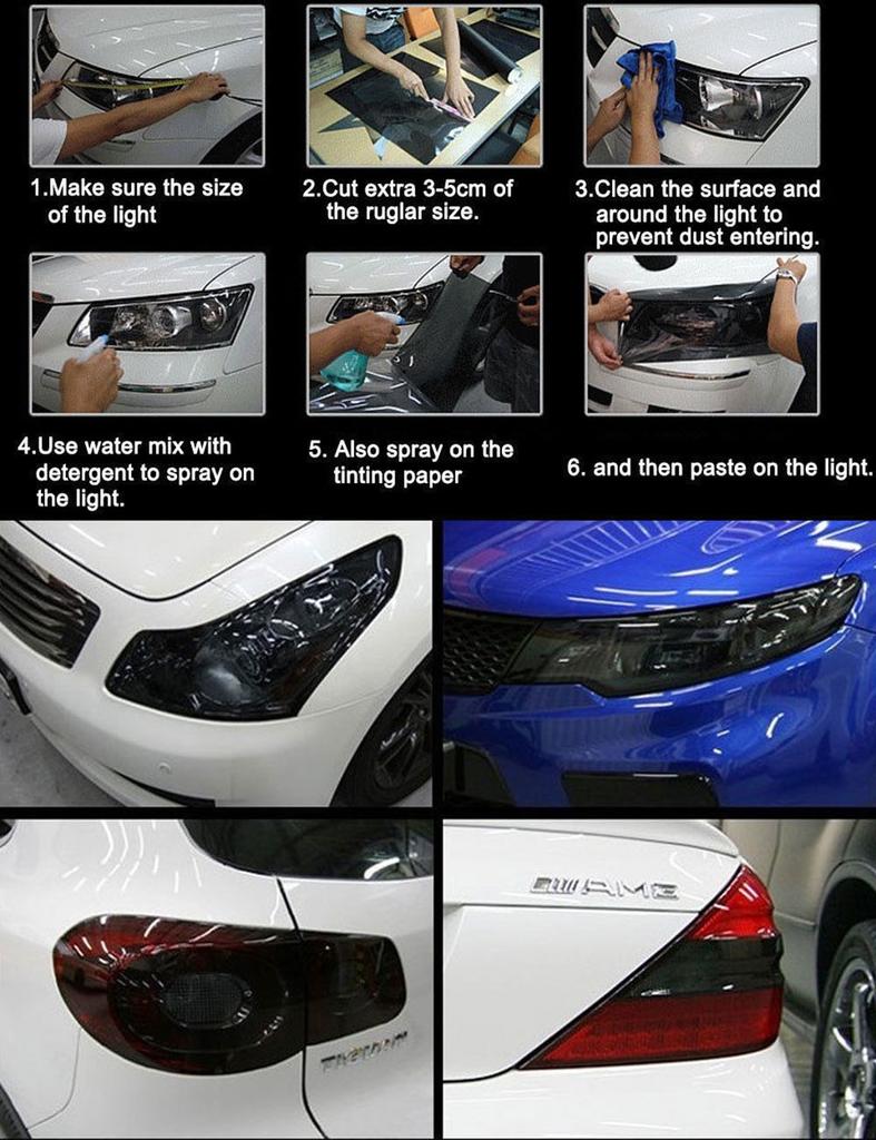 Premium Chameleon Color Changing Tint Vinyl Wrap Sticker For Car Lights And Lamps