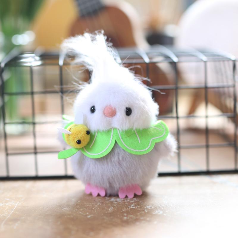 

Cute Cartoon Little Birdie Plush Keychain Stuffed Animal Doll Keyring Bag Pendant Backpack Decoration Car Key Holder Gifts светло-фиолетовый