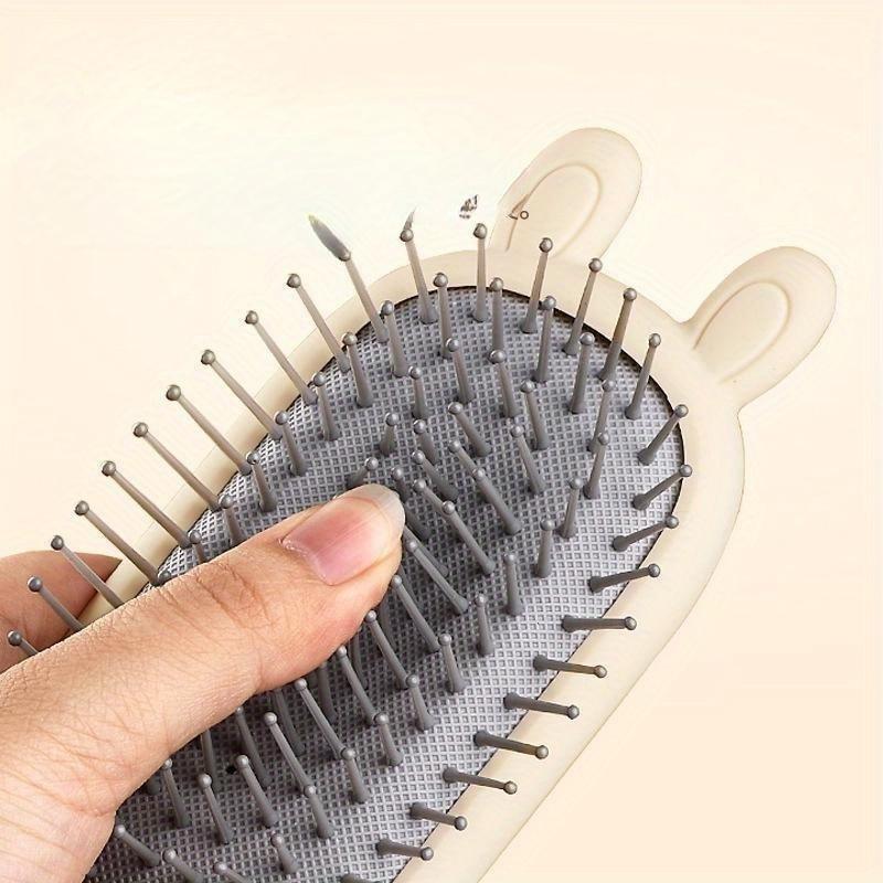 Cute Air Cushion Massage Comb Antistatic Comb Household Women's Long Hair Curly Hair Brush with Cleaning Tools