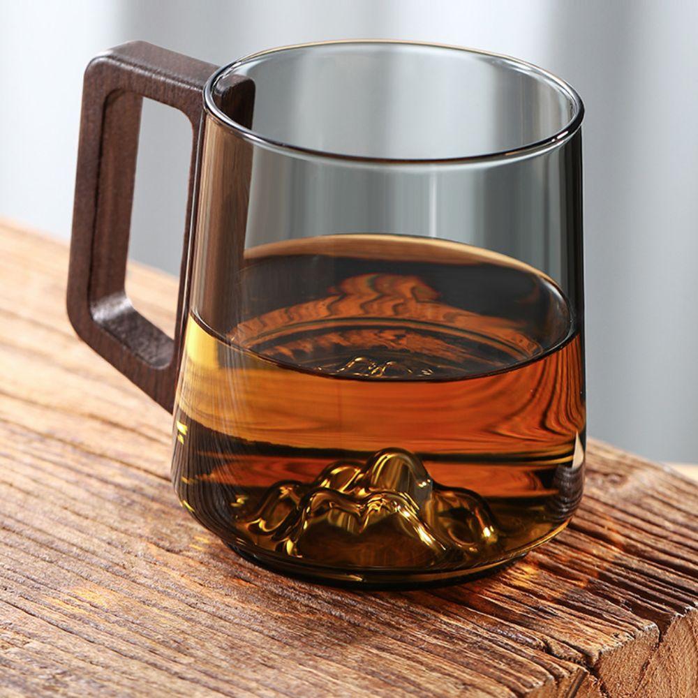 Internal Mountain Protrusion Water Drinking Cup Large Capacity Tea Cup Household Glass Cup  Gift