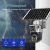 LS VISION Kamera solarna 4K 8MP 4G/WiFi z podwójnym obiektywem i podwójnym ekranem, zasilana bateryjnie, CCTV, wykrywanie ruchu, śledzenie ludzi, kamery monitoringu