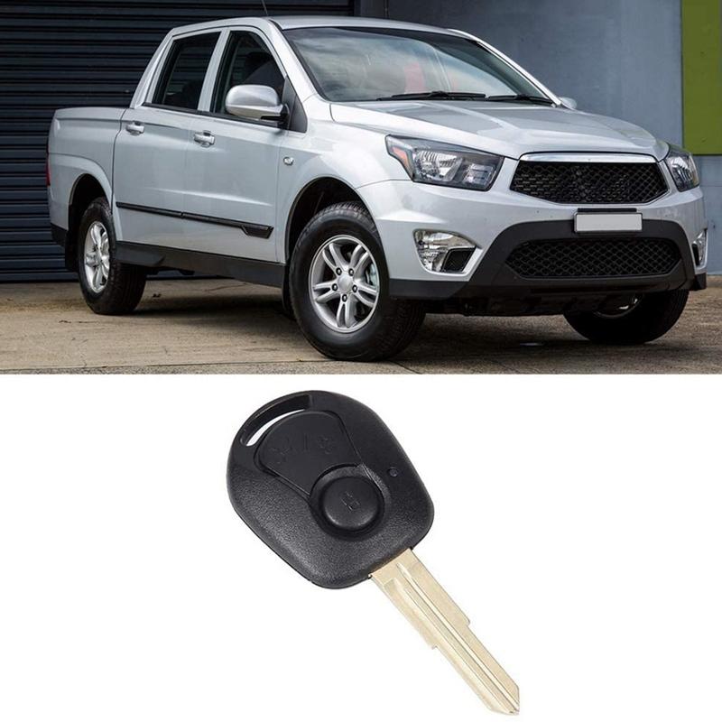 A03E-2 Buttons Remote Key Shell For Ssangyong Actyon Kyron Rexton Uncut Blade Key Fob Cover Case Replacement