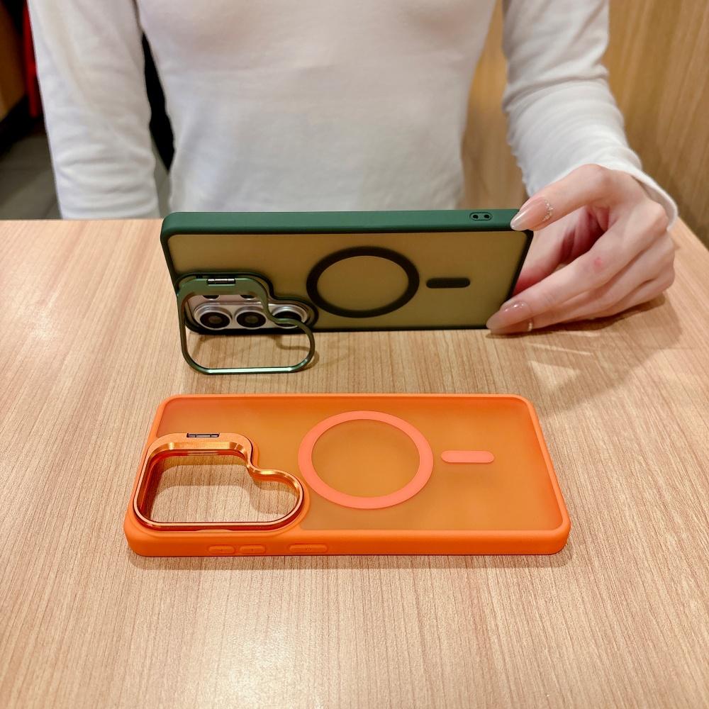 For Magsafe Camera Fold Stand Holder Bracket Phone Case For Samsung S26 S25 FE Ultra Plus A17 A26 A16 A56 Stand Magnetic Cover