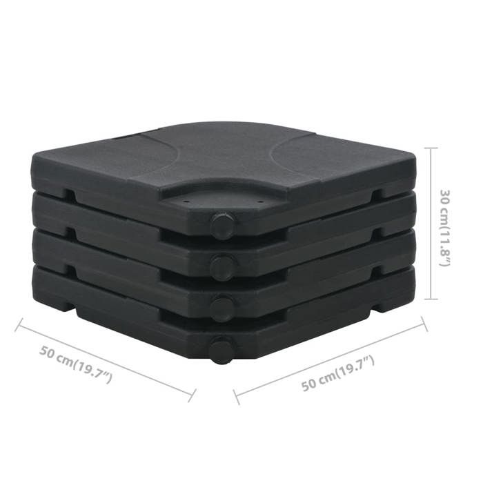 VidaXL Parasol de Jardin avec Base Portable, Pare-soleil de Patio, Abri de Soleil, Parasol de Terrasse Arrière-cour 276323