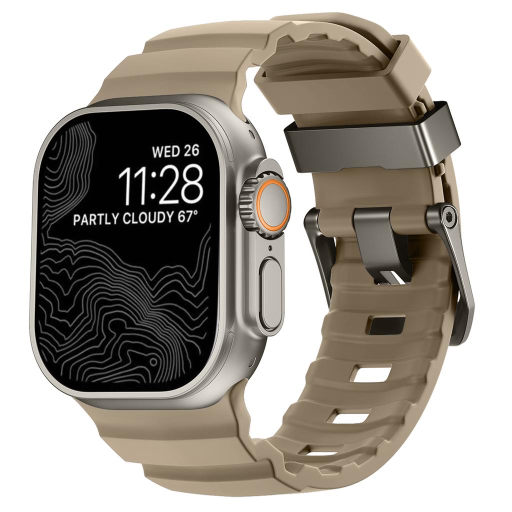 Trail Silikonarmband für Apple Watch Band 49mm 46mm 45mm 44mm Sportarmband Armband für iwatch Serie Ultra 3 2/10 9 8 7 SE 6