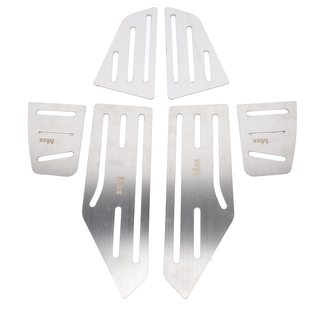 6PCS Motorcycle Foot Pedal Aluminum Alloy Comfortable Enhanced Stability Motorcycle Footrest Set