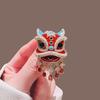 S Retro Lion Dance Brooches Chinese Style  Year Suit Pins Cartoon Exquisite Corsage Clothing Accessories Gifts