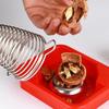 Stainless Steel Spiral Spring Nutcracker Professional Nut Shell Opener Walnut Plier  Pistachio