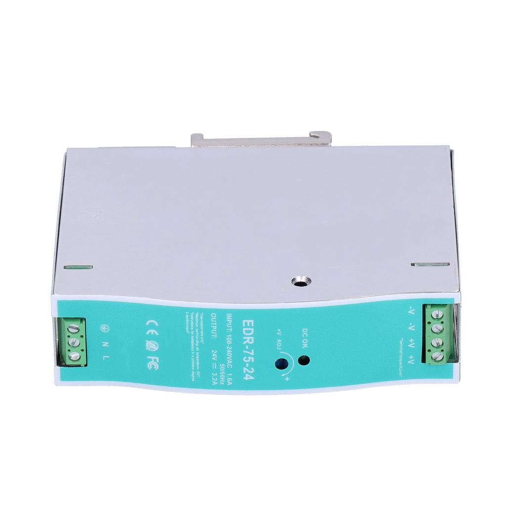 Rail Power DinRail Industrial Switching Supply Electrical DC 24V AC 100240V EDR7524