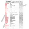 OEM-Qualität, Premium-Ganzjahres-Auto-Frontscheibenwischerblätter, 55,9 cm + 50,8 cm, J-Haken, U-Typ, universell für FIAT, Ford, Honda, Hyundai, KIA, Subaru, Toyota