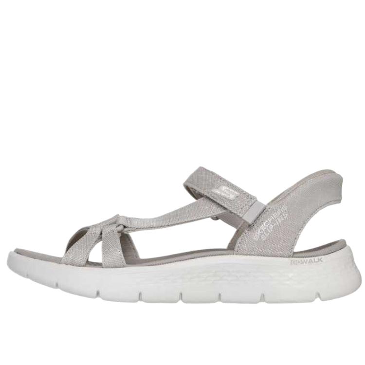 Skechers Go Walk Flex Fabric Comfortable Fashion Casual Versatile Beach Sandals Women sandals Gray Brown 141484-TPE 35