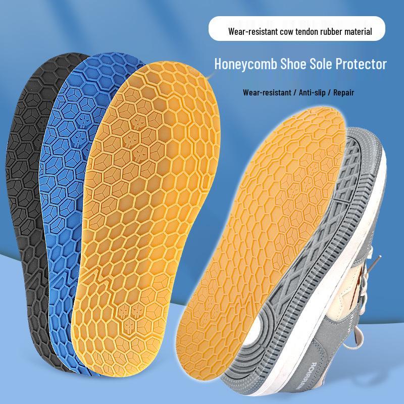 Non-Slip Silent Rubber Shoe Patch with Honeycomb Texture