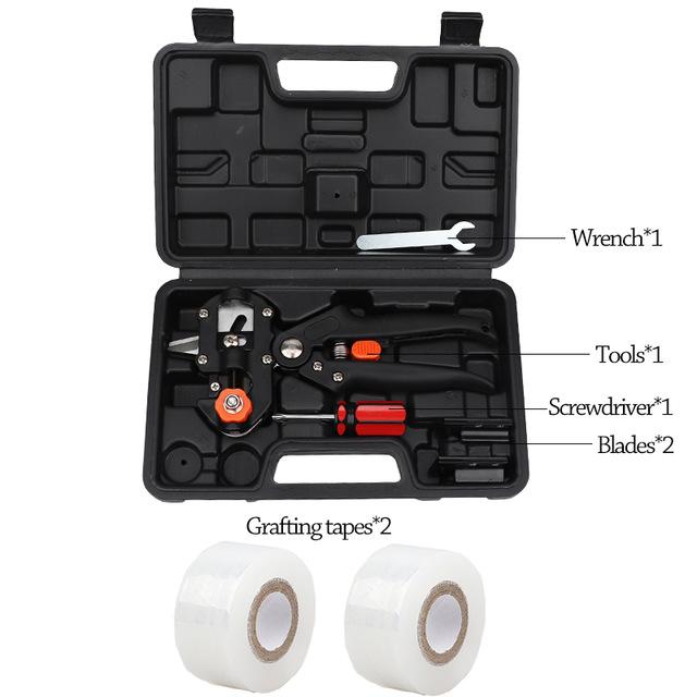 Gartenpfropfschere Pfropfset Kit Landwirtschaft Obstbaum-Beschneidungsschere Schere Impfung Pflanze Obstbaum-Schneidemaschine