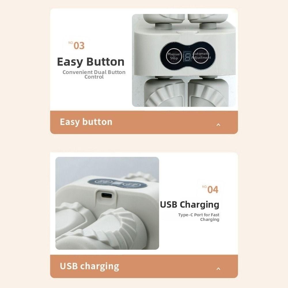 Electric Automatic Dumpling Maker 2in1 Labor-saving Dumpling Mould Machine Quick DIY Double Head Dumpling Mould Lazy