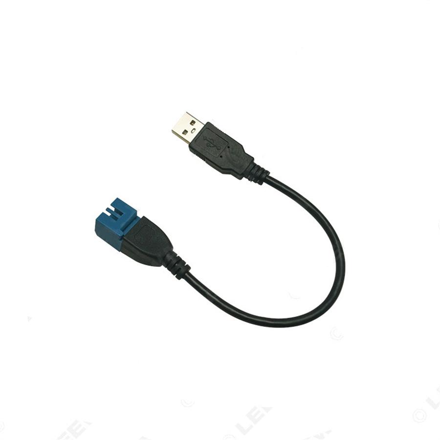 Car Audio Input Media Data Wire 2.0 USB To Mini USB Port Cable Adapter For Nissan Ford Series USB AUX Transfer