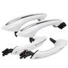 4X White Outer Exterior Comfort Access Door Handleset for BMW 5 6 7 Series