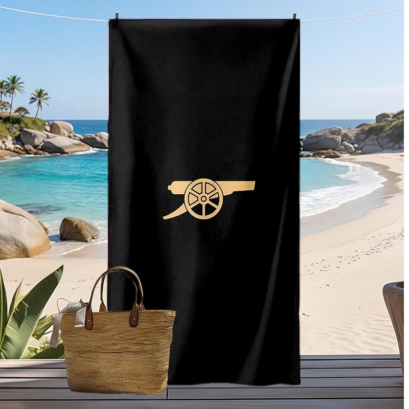 Arsenal - Telo da Spiaggia Stampato Asciugatura Rapida Morbido Portatile Grande Rettangolare Coperta da Spiaggia per Viaggio Piscina