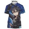 Print Sporty Quick-dry Breathable Men T-shirt Sword Art Online Animation Casual Harajuku Y2K Street Short Sleeve Clothing Top