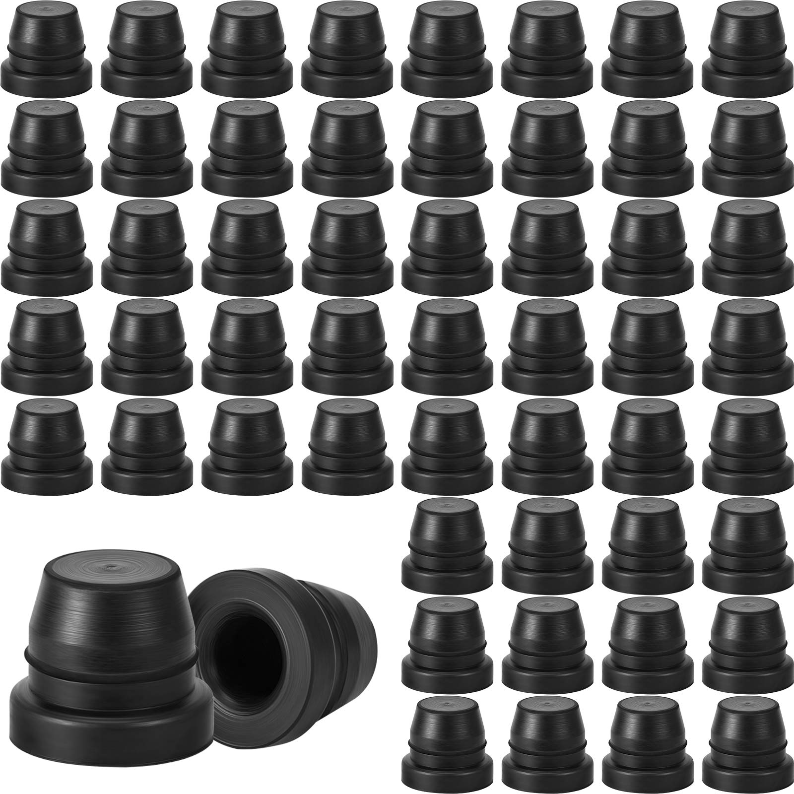 

BBTO 60pcs Brake Bleeder Screw Cap Fitting Cap Rubber Dust Cover for Car Motorcycle Outer diameter 1.2cm/0.5 inch, чёрный