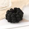 AWAYTR Solid Color Ball Knot Headbands High Elastic Nylon Rope Ponytail For Women Hair Ties Holders Rubber Band Korean Headdress