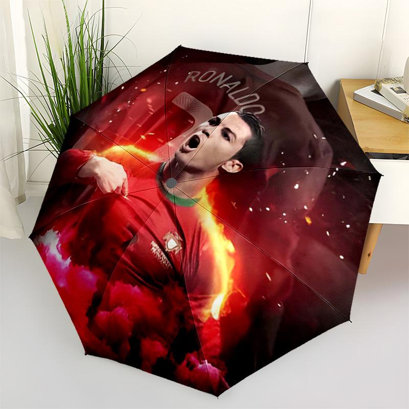 

Cristiano Ronaldo, Celebration Automatic Opening and Closing, 8 rib Structure Portable Umbrella, Suitable for Men and Women in All Seasons