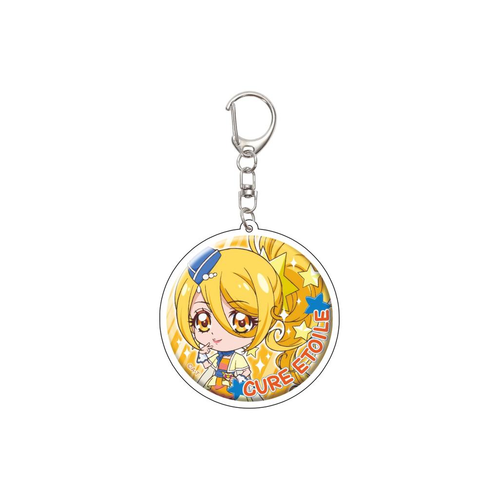 55MM Anime Pretty Cure Keychain Natsuki Rin/Kasugano Urara/Akimoto Komachi  Key Chain Acrylic Model Plate Christmas Gifts