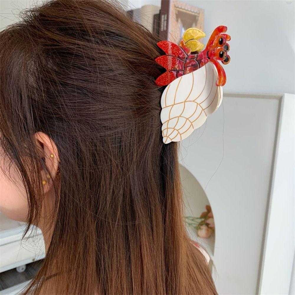 Headdress Animals Hair Claw Cartoon Creative Crab Clip Fashion Crab Hair Claw  Girls