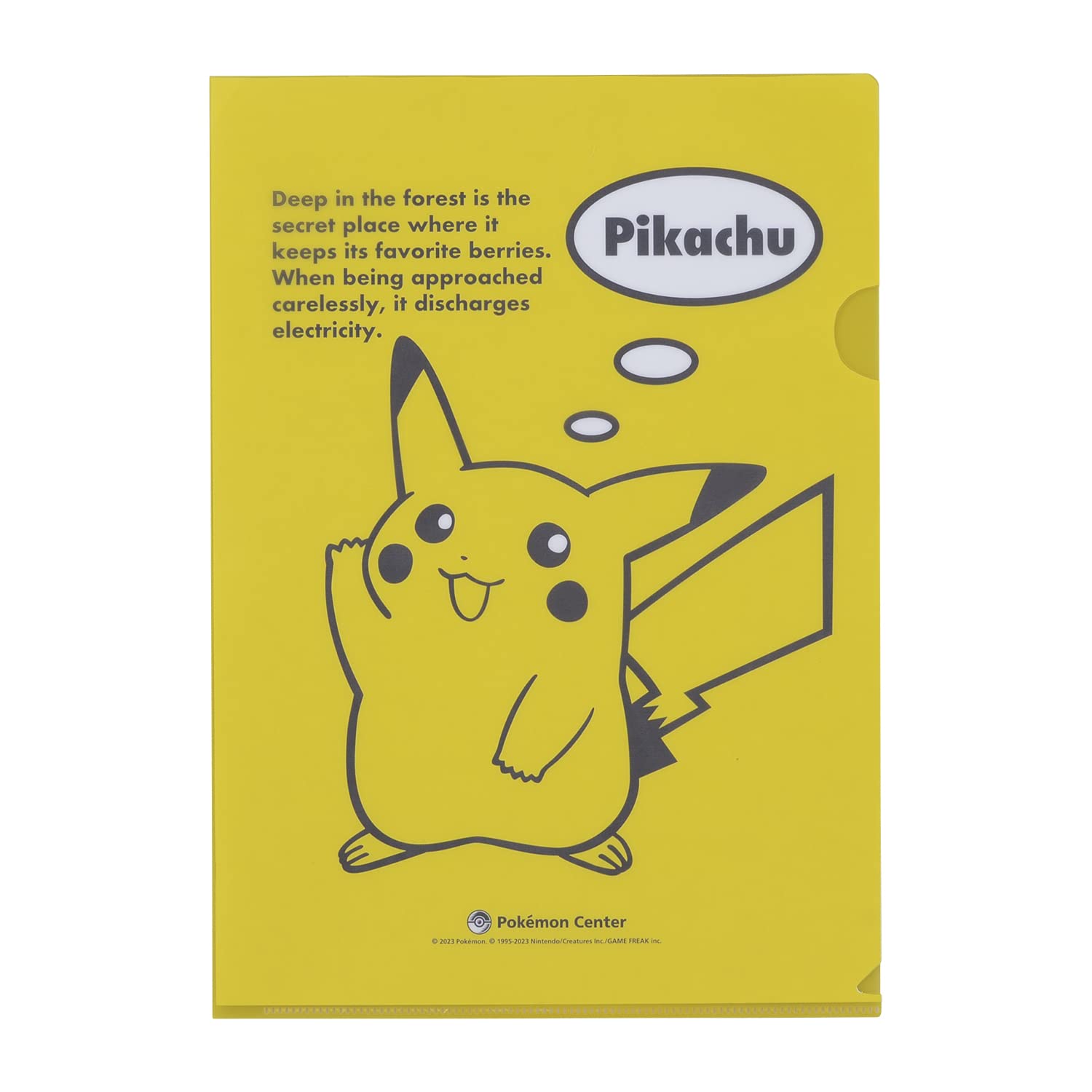Nintendo Pokémon Center Original Pikachu 25th A4 Clear File