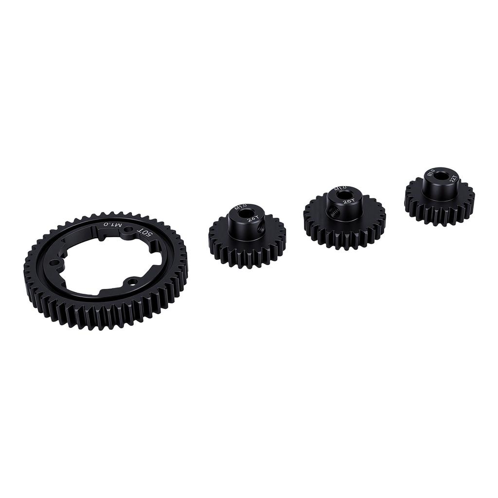 RC Gear Set Fit for X Maxx 1 5 RC Car Hardened Steel 50T M1 Spur Gear With 18T 20T 22T Motor Pinion Gears