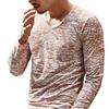 Menn Bluser V-hals Elastisk Topp Kamuflasje Langermet Herreskjorte for høsten