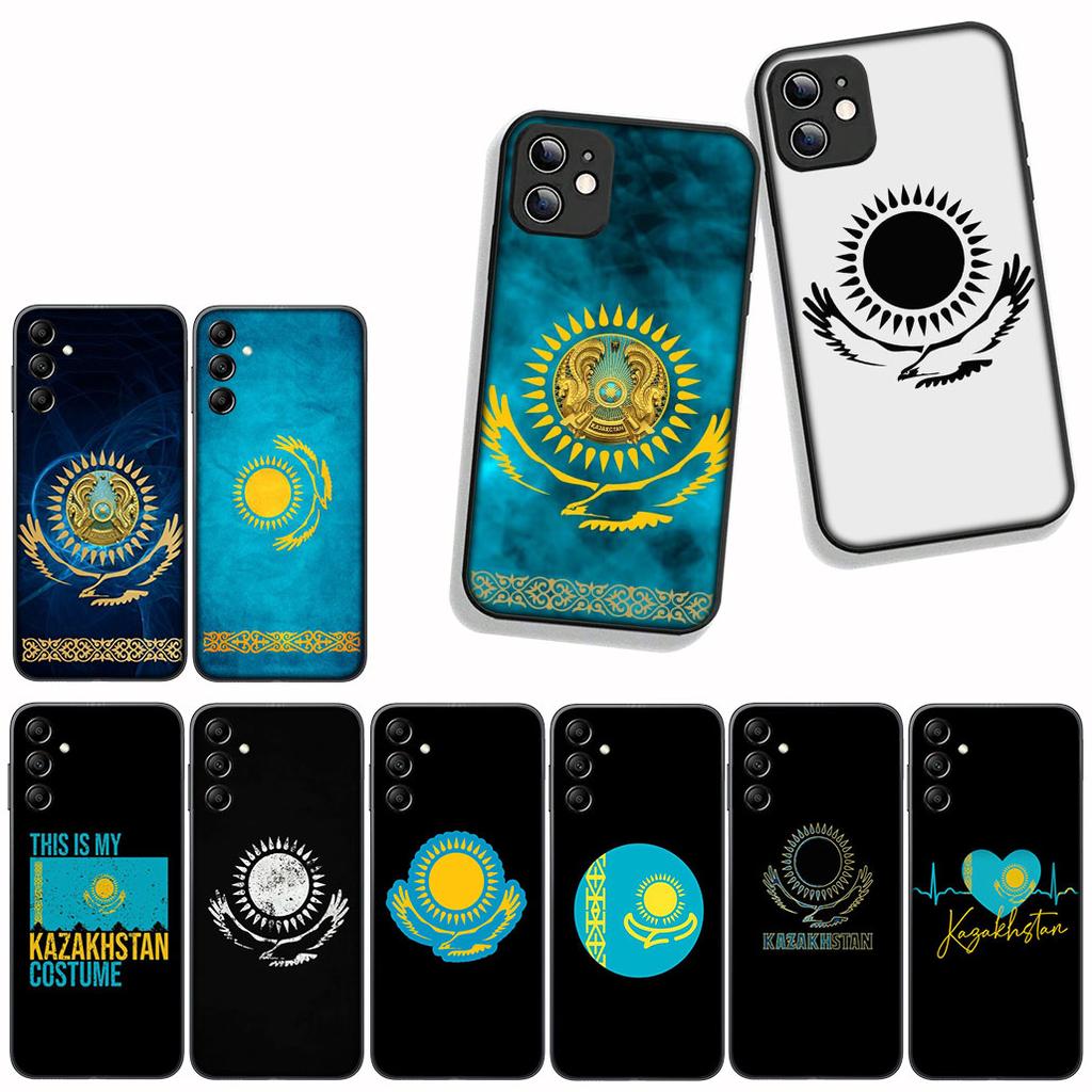 For Apple iPhone 17 16 15 11 Pro XS Max XR 6 7 8 Plus + SE 2020 5 16E Phone Cover Case Kazakhstan Flag