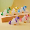 Year of The Horse Luminous Unicorn Creative Home Office Desktop Decoration Resin Decoration Trendy Cute Blind Box Accessories