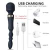Magic Wand Vibrator Big Heads AV Body Massager G Spot Clitoris Stimulator USB Charging Female Masturbator Sex Toys for Woman