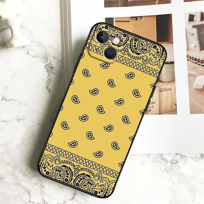 Bandana Paisley Pattern Funda For iPhone 15 16 13 12 Mini 11 14 Pro Max 7 8 Plus X XR XS Max Phone Case