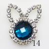 LKERAN 10Pcs Rabbit Acrylic Rhinestone Buttons Embellihment Ribbon for wedding supply Gift Weap Hairbow Center Decorative Button