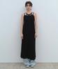 MILLO WOMEN Mesh Back String Jersey Dress [Black]