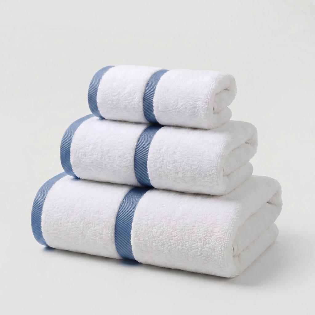 Asciugamano da bagno premium 100% cotone: Spesso, Morbido, Assorbente, Antibatterico, Ricamato per Uso Domestico e Alberghiero