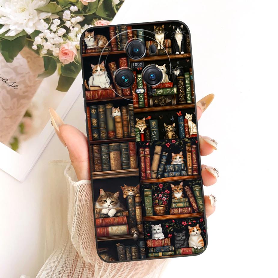 For Honor Magic 5 Case PGT-AN00 Cute Cat Cartoon Cover Shockproof Soft TPU Phone Case For Honor Magic 5 Pro Magic5 Fundas Bumper