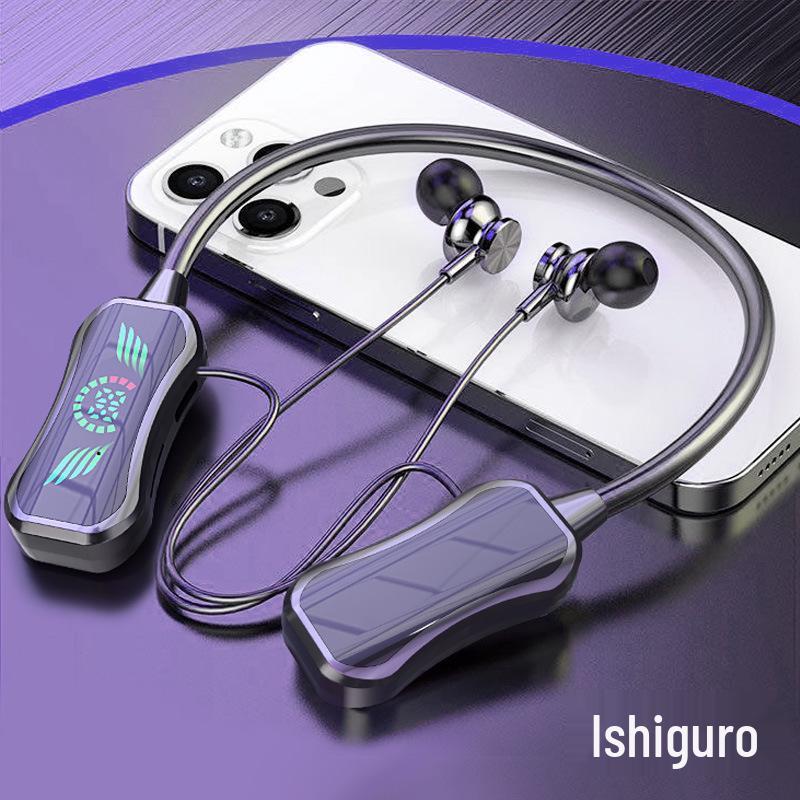 Ultra-Long Battery Life Bluetooth Neckband Headphones: High-Quality Sound, Dual-Mode, Universal for Live Streaming & Sports.