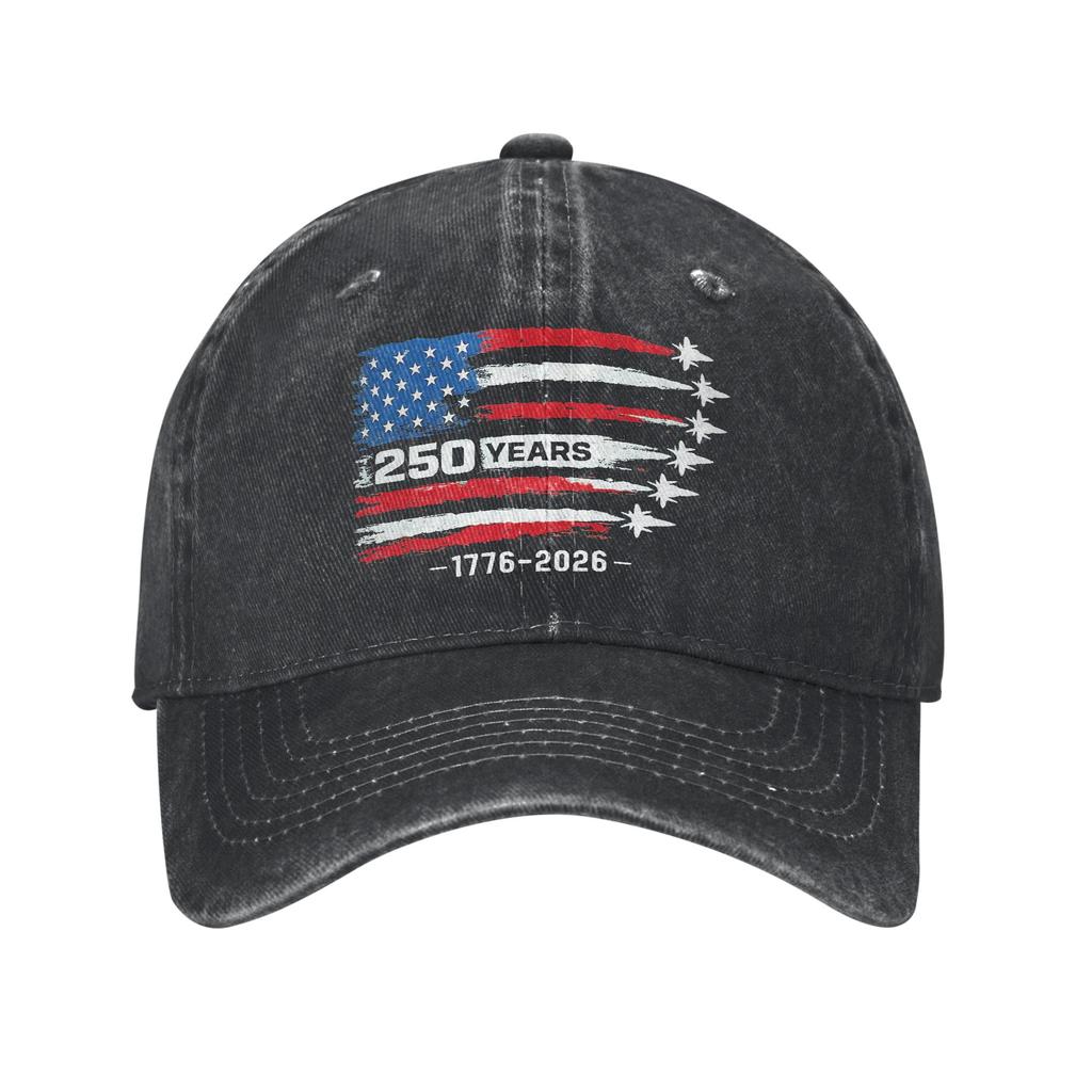 USA Th Commemorative Baseball Cap Retro Distressed Washed Sun Cap Unisex Women Outdoor Workouts Adjustable Fit Hats Cap