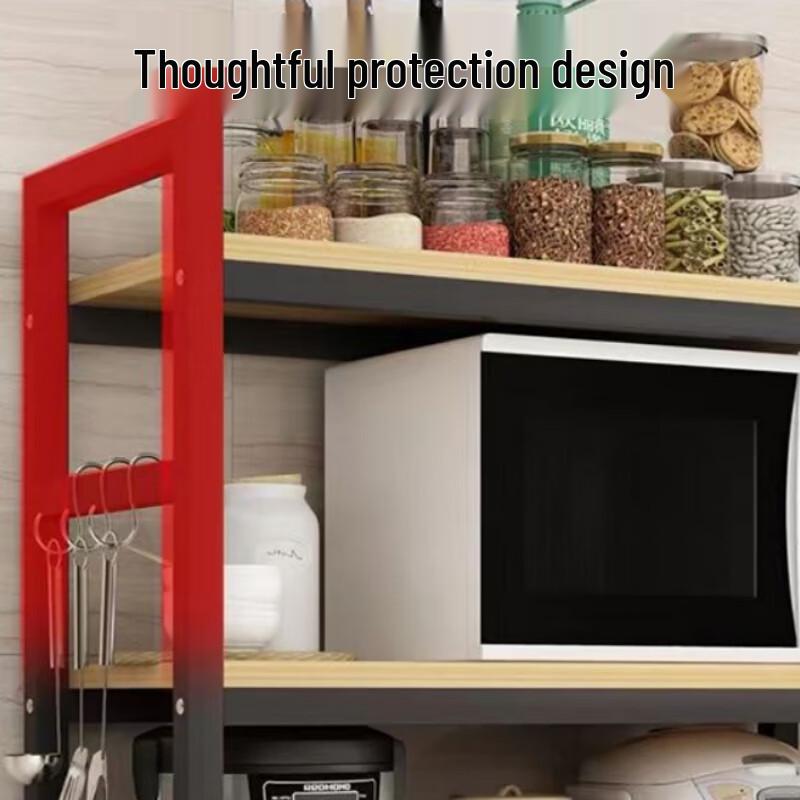 Bieying 3-stöckiges Boden-Küchenschrank-Lücken-Aufbewahrungsregal