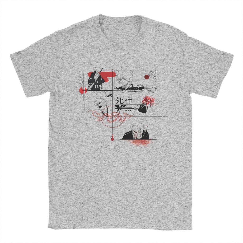 Bleach T-Shirt Sommer Klassische T-Shirts 100% Baumwolle Mode T-Shirt Für Herren Kurzarm Benutzerdefinierte DIY Kleidung