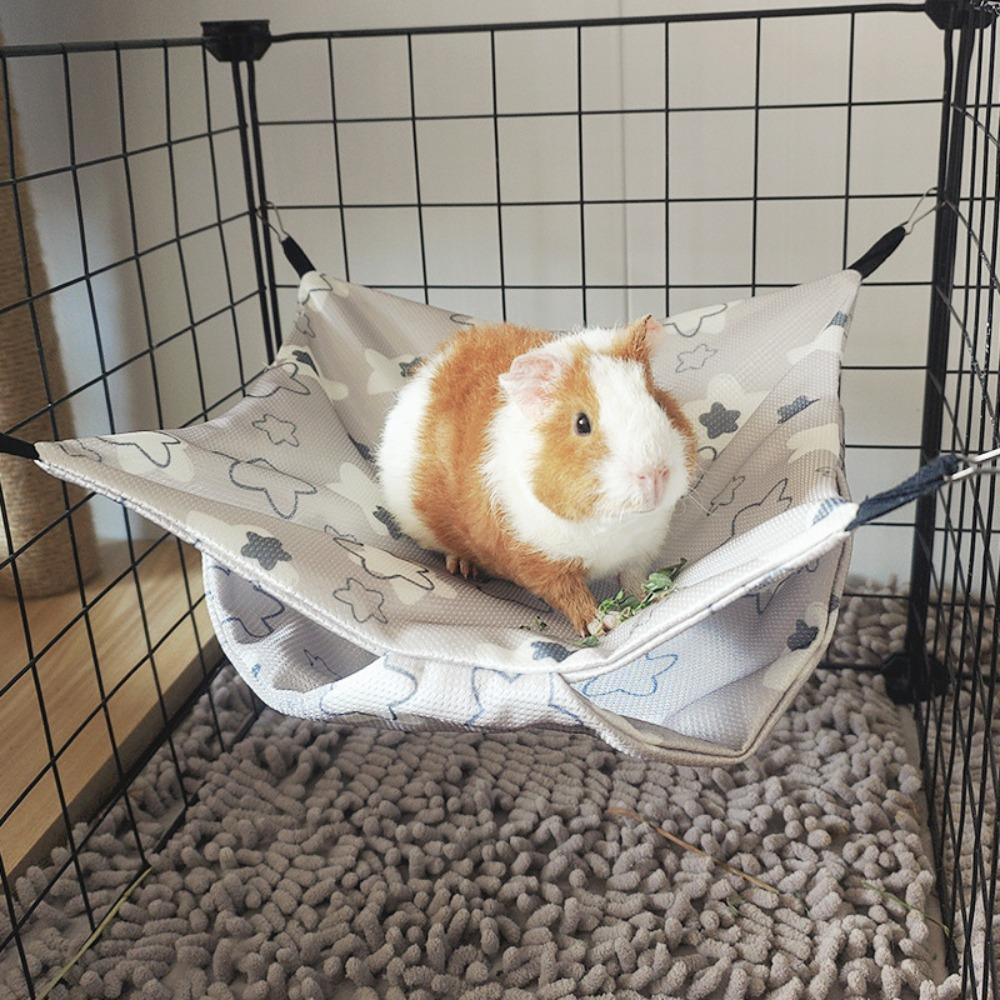 

Удобные подвесные кроватки для хомяков Летний охлаждающий спальный мешок для белок Сахарный поссум Белка Хорек S серый