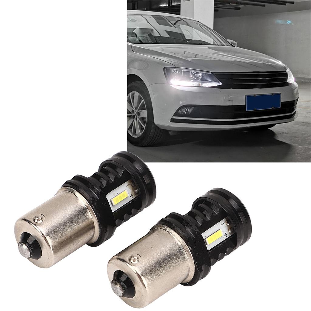 2Pcs LED Bulb 120W 1500LM BA15S 1156 Sup  Bright 12‑24V   Signal Rev se Lamp Bulb for Car SUV Truck RV