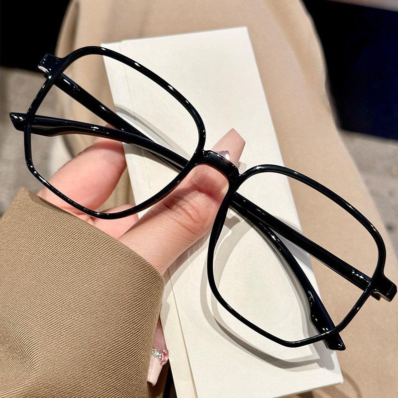 

Стильные черные прямоугольные очки в оправе Унисекс Легкий материал Съемные линзы Современный дизайн для вечеринок