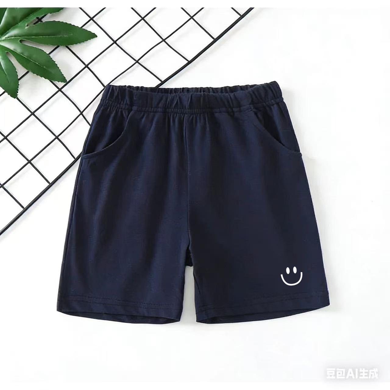 Summer Thin Cotton Five Point Shorts Boys Girls Casual Sports Pants 110