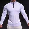 New Stand-up Collar Half Zipper Sweatshirt Sports Men's Long-sleeved Casual Slim Outdoor Sweatshirt Men