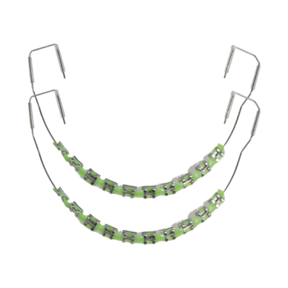 New Metal Wires Bracket Dental Fake Braces With/no Storage Box Colored Dental Decor Braces Dental Fashion Decoration Dental Tool