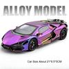 1:24 Tourbillon Revuelto Models Sports Cars Toys Alloy Diecast Doors Opened Pull Back Exquisite Interior Collection Supercars