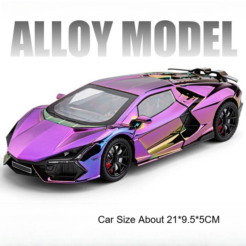 1:24 Tourbillon Revuelto Models Sports Cars Toys Alloy Diecast Doors Opened Pull Back Exquisite Interior Collection Supercars